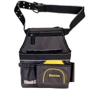 Поясная сумка 9 карманов, с ремнем, петля для крепления рулетки KRAFTOOL 38743