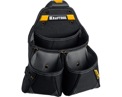 Поясная сумка KP-15 с быстросъемным креплением FastClip, 15 карманов и петель, 350x320 мм KRAFTOOL 38771