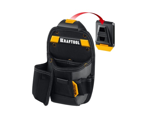 Поясная сумка KP-8 с быстросъемным креплением FastClip, 8 карманов и петель, 170x260 мм KRAFTOOL 38776