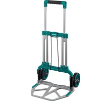 Складнаяxозяйственная тележка ATLANT, до 120кг, каркас и платформа из алюминия, платформа 48.5х35см, колеса d18см, вес 6.9кг KRAFTOOL 38751-120