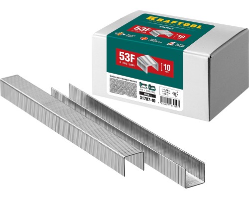 Скобы для степлера тип 20GA (53F/D/056) 10 мм, 5000 шт. KRAFTOOL 31787-10