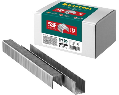 Скобы для степлера тип 20GA (53F/D/056) 13 мм, 5000 шт. KRAFTOOL 31787-13