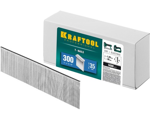 Гвозди для нейлера тип 18GA (47/300/F) 35 мм, 5000 шт. KRAFTOOL 31785-35