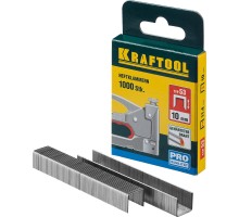 Скобы для степлера тип 53 (A/10/JT21) 10 мм, 1000 шт., калибр 23GA KRAFTOOL 31670-10