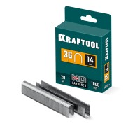 Скобы кабельные для степлера (31636-14) тип 36 (L) 14 мм, 1000 мм, калибр 20GA KRAFTOOL 31636-14