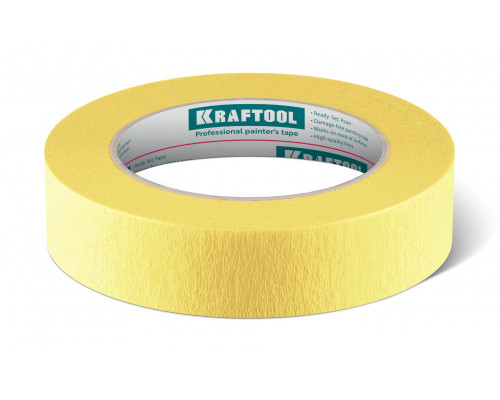 Малярная лента #500 Flex 25 мм x 30 м для изогнутых линий KRAFTOOL 12105-25