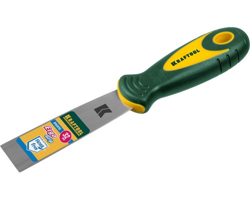 Шпатель 30 мм, x-образное профилированное полотно, двухкомпонентная ручка, нержавеющий KRAFTOOL 10035-030