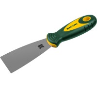 Шпатель 50 мм, x-образное профилированное полотно, двухкомпонентная ручка, нержавеющий KRAFTOOL 10035-050