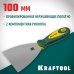Шпатель 100 мм, x-образное профилированное полотно, двухкомпонентная ручка, нержавеющий KRAFTOOL 10035-100