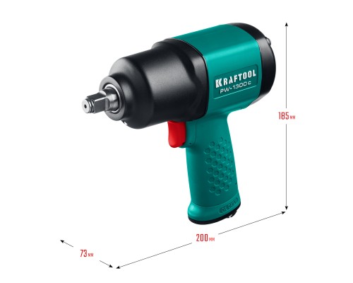 Ударный пневматический гайковерт PW-1300c, 1/2", 1300 Н·м KRAFTOOL 64205
