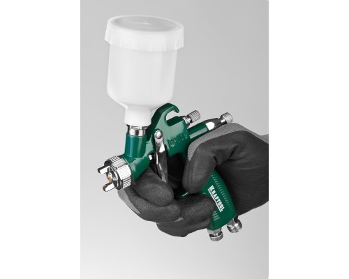 Пневматический краскопульт с верхним бачком AIRKRAFT MINI, HVLP, 1 мм KRAFTOOL 06565-1.0