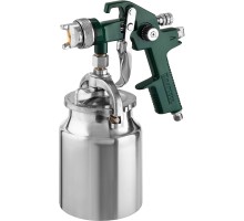Пневматический краскопульт с нижним бачком AirKraft, HVLP, 1.4мм KRAFTOOL 06520-1.4