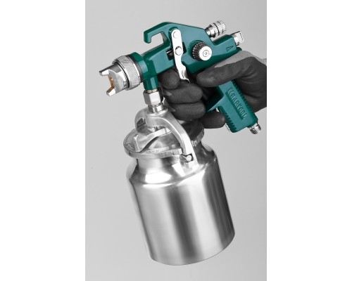 Пневматический краскопульт с нижним бачком AirKraft, HVLP, 1.4мм KRAFTOOL 06520-1.4