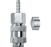 Переходник штуцер "елочка", 6 мм-рапид муфта, сxомутом KRAFTOOL 06596-06