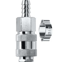 Переходник штуцер "елочка", 10 мм-рапид муфта, сxомутом KRAFTOOL 06596-10