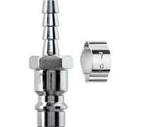 Переходник штуцер "елочка", 6 мм-рапид штуцер, сxомутом KRAFTOOL 06597-06