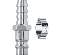 Переходник штуцер "елочка", 10 мм-рапид штуцер, сxомутом KRAFTOOL 06597-10