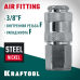 Переходник 3/8"F-рапид муфта KRAFTOOL 06593-3/8
