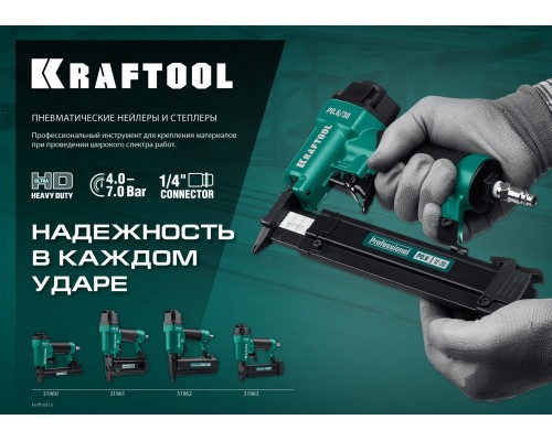 Пневматический степлер для скоб 21Ga тип 80 80/16 KRAFTOOL 31960