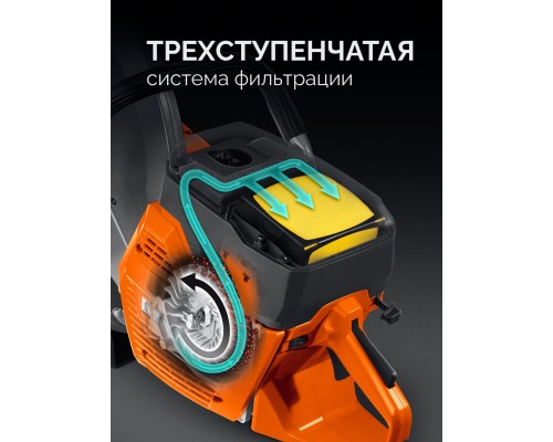 Бензорез по бетону (бетонорез) 3700 Вт, 400 мм, диск в комплекте KRAFTOOL K770-16 H