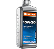Полусинтетическое масло для 4-тактных двигателей 10W-30, 1 л KRAFTOOL 41510-1