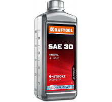 Минеральное масло для 4-тактных двигателей SAE 30, 1 л KRAFTOOL 41512-1