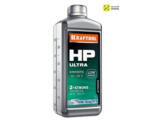 Cинтетическое масло для 2-тактных двигателей HP Ultra, 1 л KRAFTOOL 41503-1