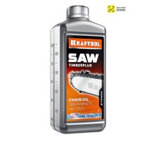 Цепное полусинтетическое масло для бензо и электропил TimberPlus, 1 л KRAFTOOL 41521-1