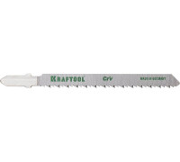 Полотна для лобзика T101BR, EU-хвост., по дереву, шаг 2.5 мм, 75 мм, 2 шт. KRAFTOOL 159516-2,5