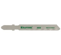 Полотна для лобзика T118A, EU-хвост., по металлу HSS, шаг 1.2 мм, 50 мм, 5 шт. KRAFTOOL 159551-1.2-S5