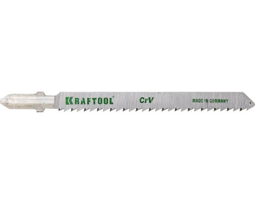 Полотна для лобзика T101B, EU-хвост., по дереву, шаг 2.5 мм, 75 мм, 2 шт. KRAFTOOL 159511-2,5