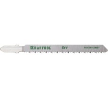 Полотна для лобзика T101BR, EU-хвост., по дереву, шаг 2.5 мм, 75 мм, 2 шт. KRAFTOOL 159516-2,5