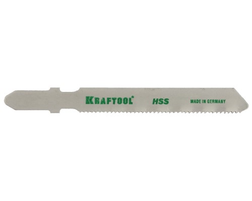 Полотна для лобзика T118A, EU-хвост., по металлу HSS, шаг 1.2 мм, 50 мм, 5 шт. KRAFTOOL 159551-1.2-S5
