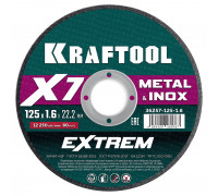 Отрезной диск по металлу X7-EXTREM 125x1.6 мм KRAFTOOL 36257-125-1.6