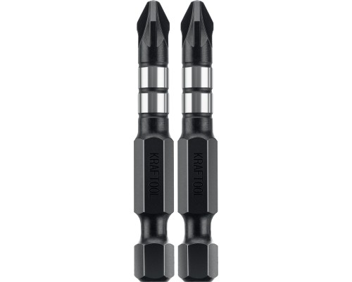 Ударные биты Impact PZ 2, 50 мм, 2 шт. KRAFTOOL 26193-2-50-S2