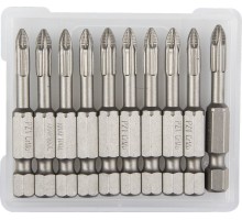 Торсионные биты X-Drive, PZ1, 50 мм, 10 шт. KRAFTOOL 26123-1-50-10