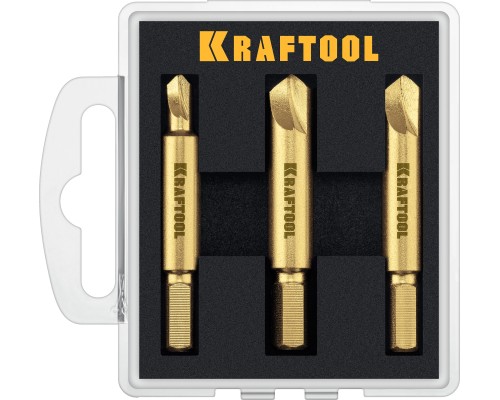Набор экстракторов поврежденного крепежа 3 шт. KRAFTOOL 26770-H3