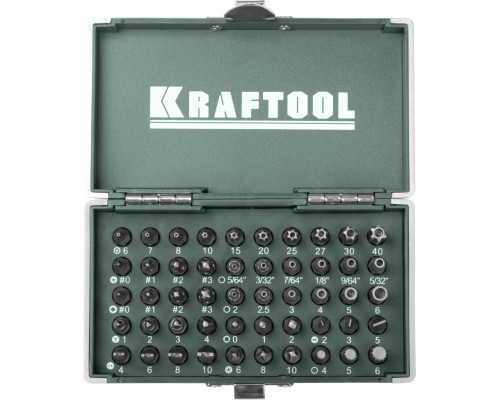 Набор кованых торсионных бит X-Drive, 50 шт. KRAFTOOL 26065-H50