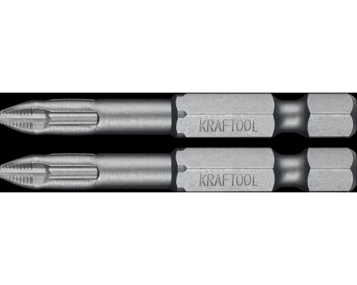 Торсионные биты X-Drive PH2, 50 мм, 2 шт. KRAFTOOL 26121-2-50-2