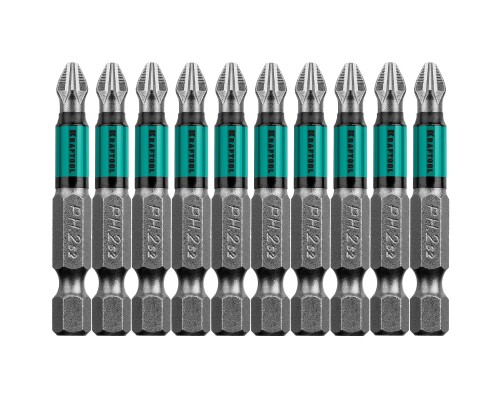 Биты Optimum, PH2, 50 мм, 10 шт. KRAFTOOL 26122-2-50-10