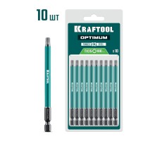 Биты OPTIMUM TX 25, 100 мм, 10 шт. KRAFTOOL 26126-25-100-S10