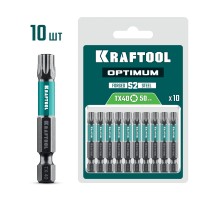 Биты OPTIMUM TX 40, 50 мм, 10 шт. KRAFTOOL 26126-40-50-10