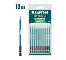 Биты OPTIMUM TX 8, 100 мм, 10 шт. KRAFTOOL 26126-8-100-S10