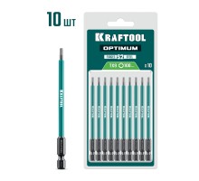 Биты OPTIMUM TX 9, 100 мм, 10 шт. KRAFTOOL 26126-9-100-S10
