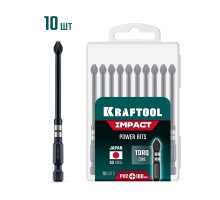 Ударные биты Impact PH 2, 100 мм, 10 шт. KRAFTOOL 26191-2-100-S10