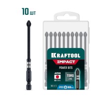Ударные биты Impact PZ 2, 100 мм, 10 шт. KRAFTOOL 26193-2-100-S10
