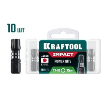 Ударные биты Impact TX 40, 25 мм, 10 шт. KRAFTOOL 26195-40-25-S10