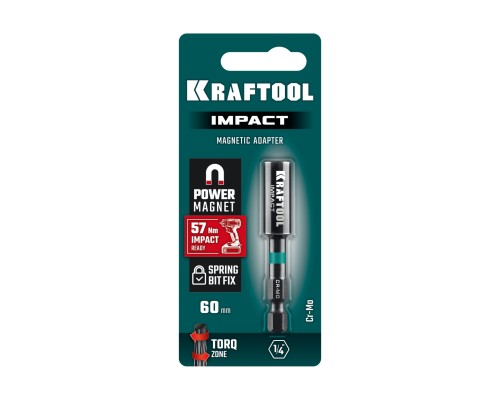 Торсионный адаптер для ударных шуруповертов IMPACT, 60 мм KRAFTOOL 26789
