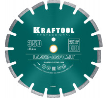 Алмазный диск LASER-ASPHALT 350 мм (25.4/20 мм, 10х3.2 мм) KRAFTOOL 36687-350