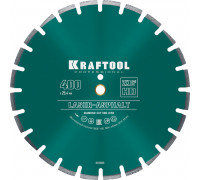 Алмазный диск LASER-ASPHALT 400 мм (25.4/20 мм, 10х3.4 мм) KRAFTOOL 36687-400